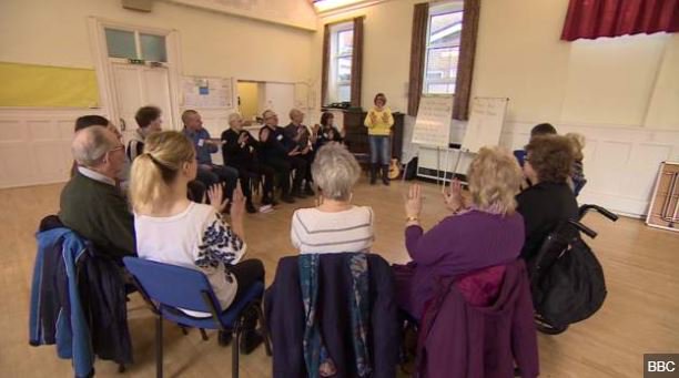 BBCSpotlight's tweet photo. Study aims for right note in stroke patient singing study https://t.co/mslLEJ500h https://t.co/WjnfRfqWJo