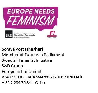 SorayaPostFi's tweet photo. I add my pronouns to my email signature to help create a culture where pronouns &amp; gender identity are asked rather than assumed #PushForPronounsEU #transdayofvisibility #PushForPronouns #EuropeNeedsFeminism @LGBTIintergroup https://t.co/o4fgRIGfTi