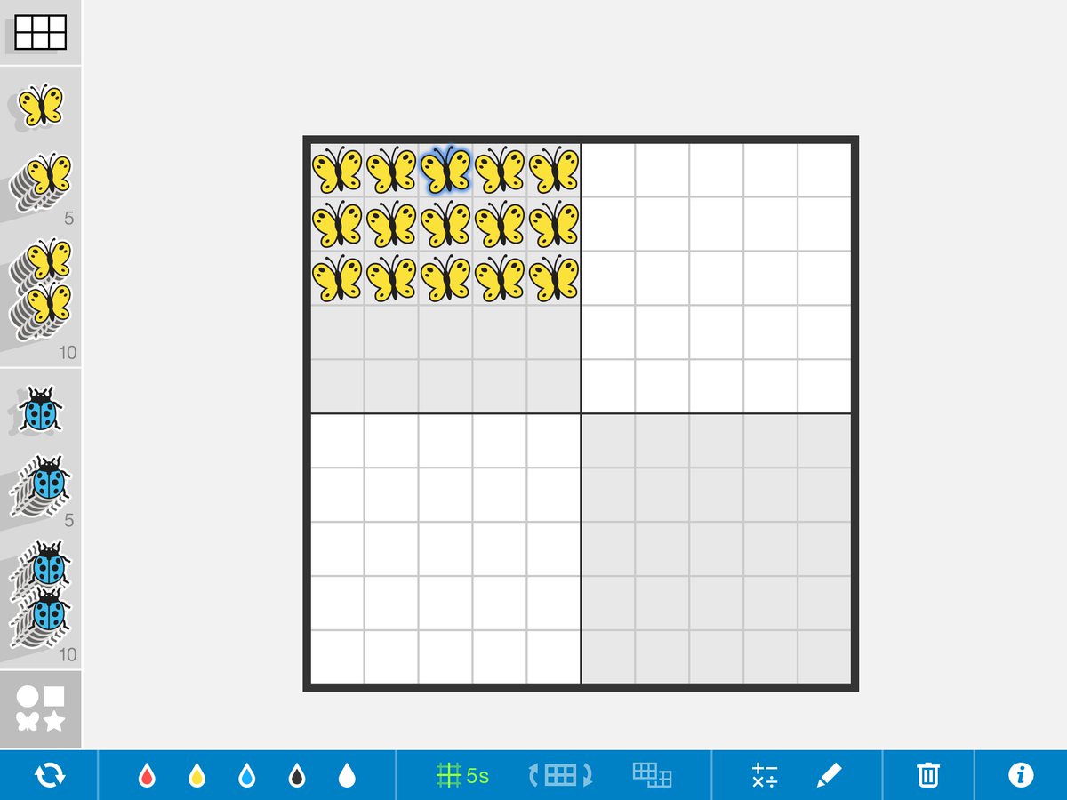 P2atCanalView's tweet photo. We have been learning to make and describe #arrays in Numeracy today. Have you tried making them on the #NumberFrames App yet? https://t.co/eC7zZG1Ejq