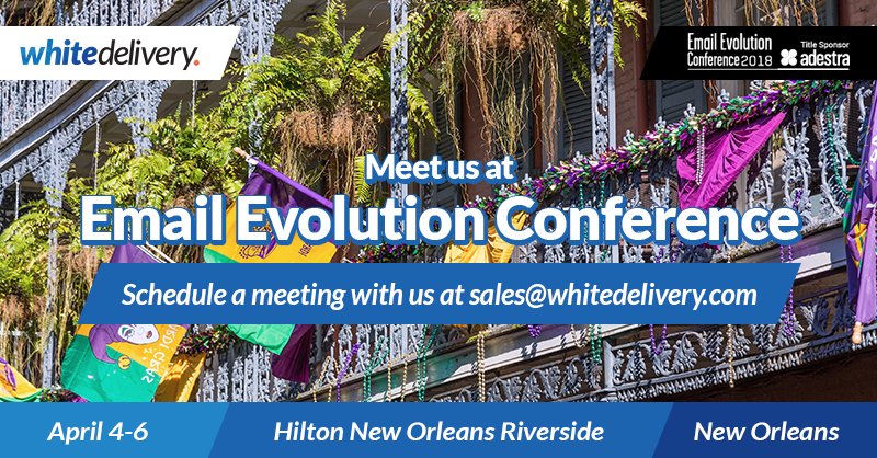 whitedelivery's tweet image. Meet us at Email Evolution Conference ! #dma #emailevolution #emailmarketing