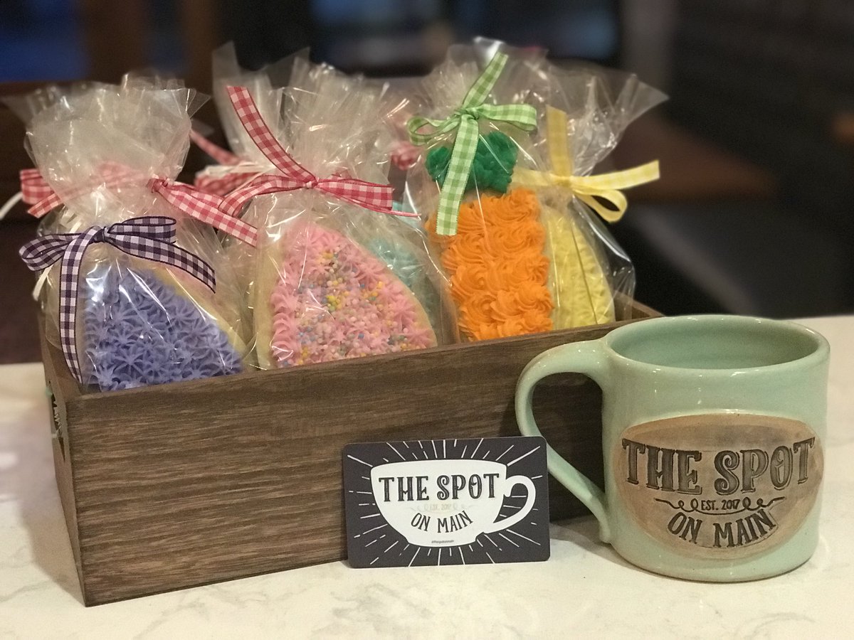 thespotonmain's tweet image. “Thank you, Easter Bunny” #coffeelovers #giftcards #basketstuffers