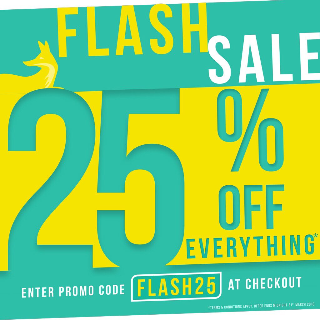 asquithandfox's tweet photo. FLASH SALE! 25% off EVERYTHING!! 

#sale #offers #flashsale #Easter2018 #asquithandfox https://t.co/Hd4md6Keq5
