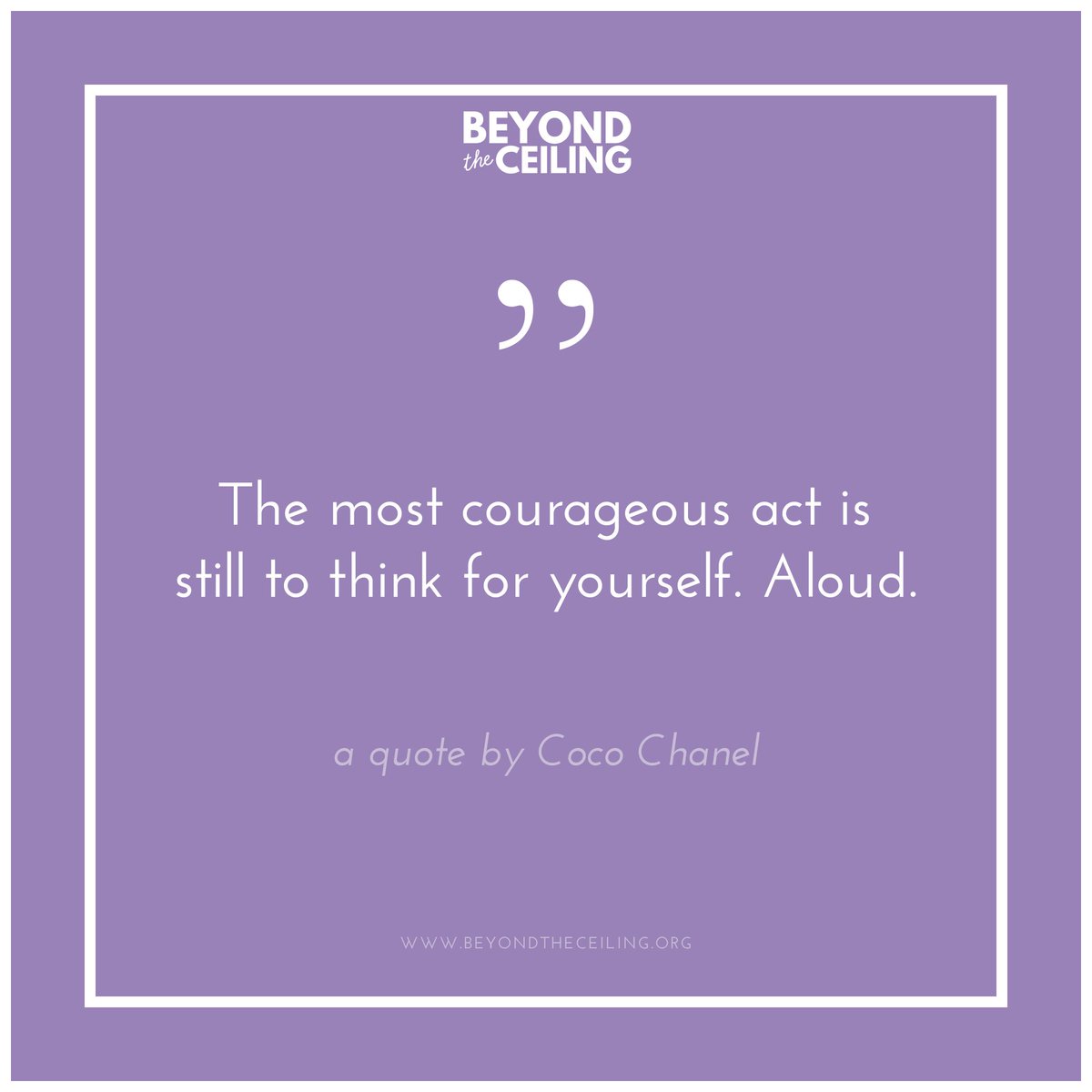 BTC_Podcast's tweet photo. #WednesdayWisdom from Coco Chanel. https://t.co/2Y6C4YyH5E