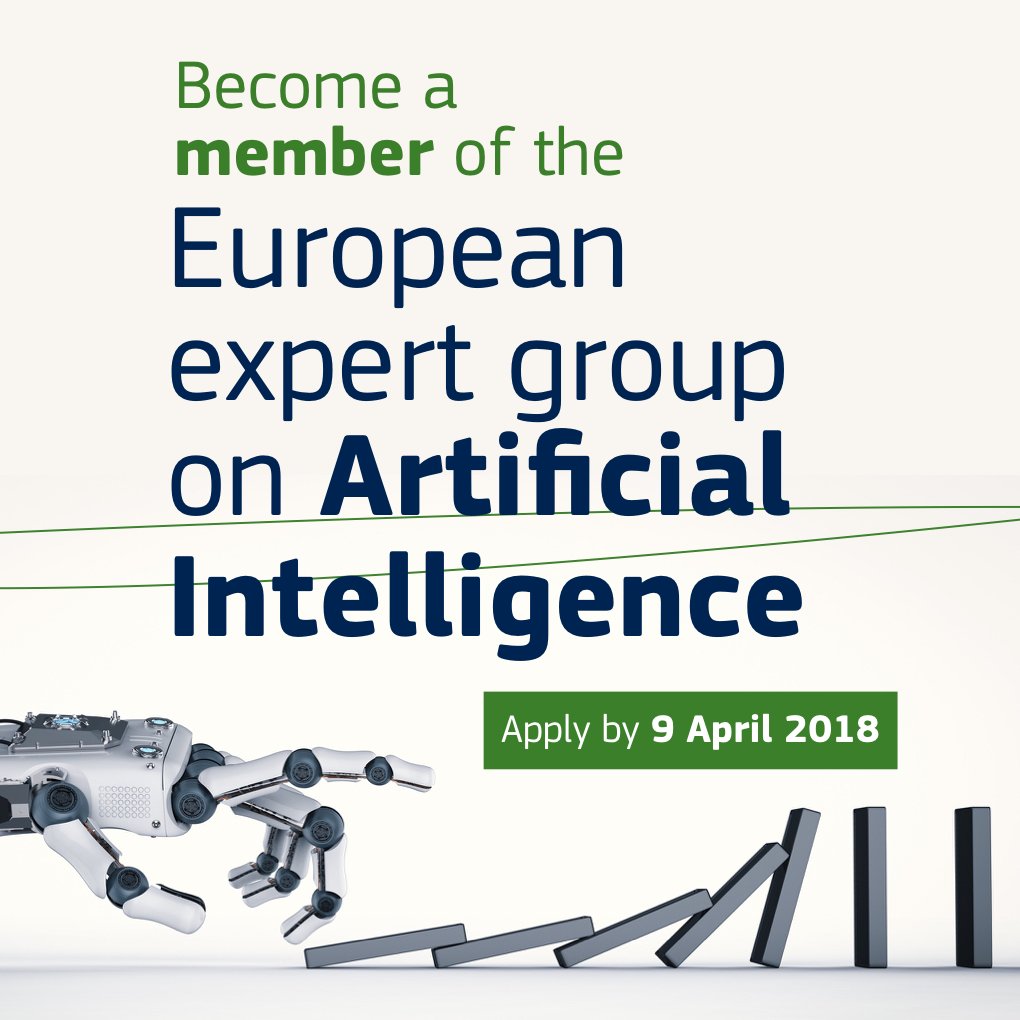 ViolaRoberto's tweet photo. How will technologies like #AI shape European future? We will work with specialists to assess opportunities of #AI for #agriculture #transport #healthcare or societal challenges. Apply to become a member of our new expert group and help to shape EU policy https://t.co/CWlAdOhtGo https://t.co/LQdHIdmZqm