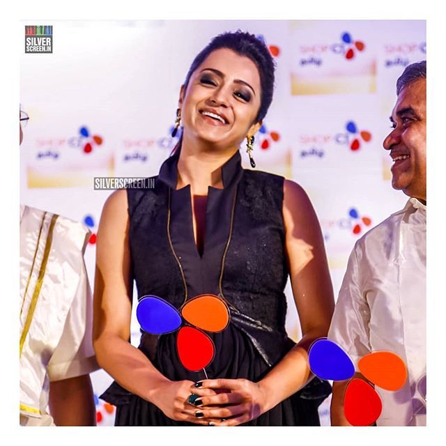 silverscreenpix's tweet photo. On our Insta: #Trisha at the inauguration of #ShopCJ Tamil channel in #Chennai.
.
.
@trishtrashers #tweet
.
. . . https://t.co/lviwQ9bqyj https://t.co/8wKrjwomaT