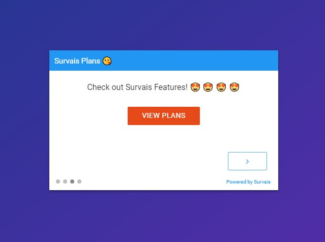 survais_'s tweet photo. Introducing the Call to Action Survai (tracks clicks).

Survai now also supports emoji characters 😎

Try Survais on your website at https://t.co/5pmHKbt13H https://t.co/YkdTEHZTjG