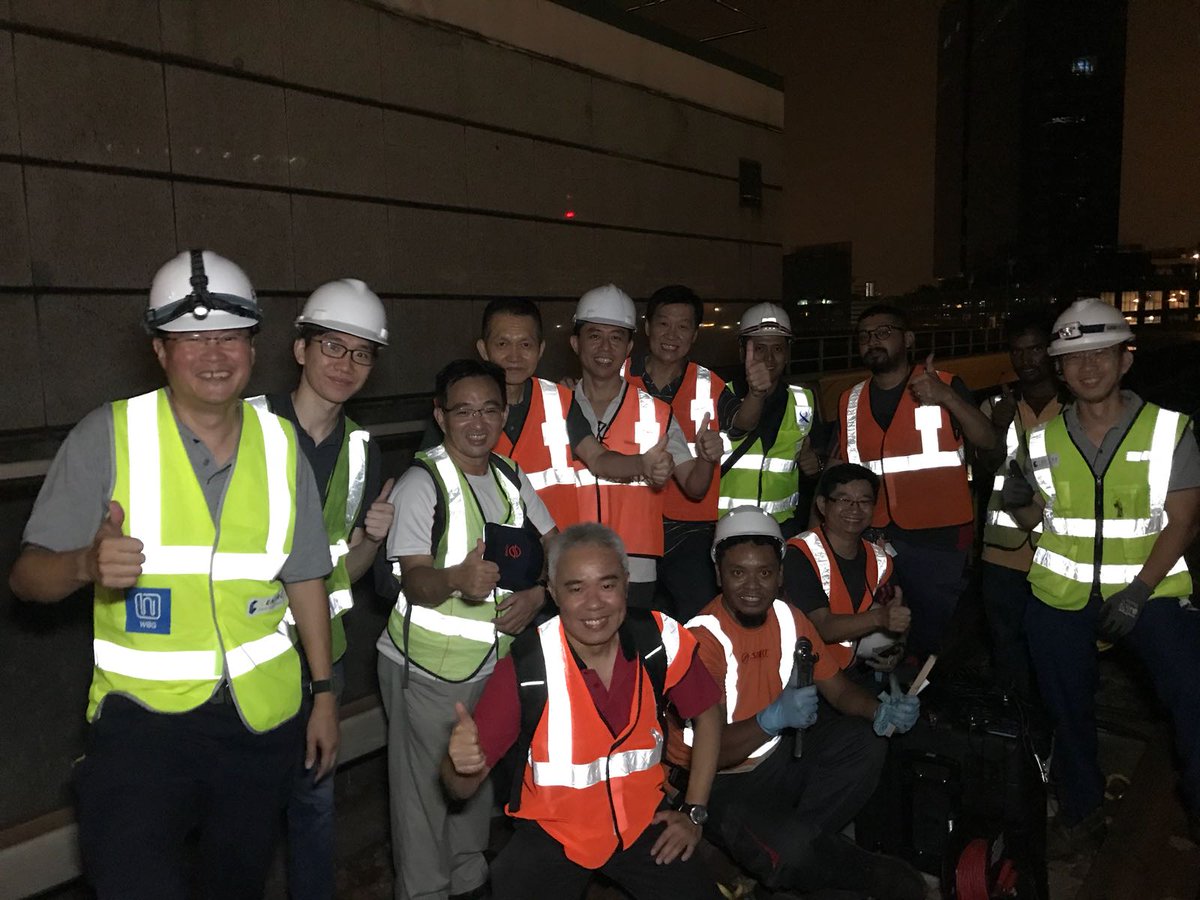 wiredboxgroup's tweet photo. #SMRT #LTA #EWL #WBG Successfully completed the electrical testing of the third rail replacement for East West Line after one year of hard work! Thanks to all our partners and specially to #Centrodex for their great support! https://t.co/wKJVvObY8c