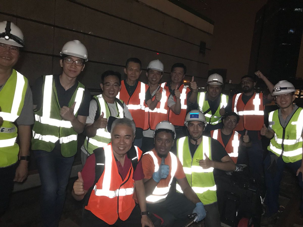 wiredboxgroup's tweet photo. #SMRT #LTA #EWL #WBG Successfully completed the electrical testing of the third rail replacement for East West Line after one year of hard work! Thanks to all our partners and specially to #Centrodex for their great support! https://t.co/wKJVvObY8c