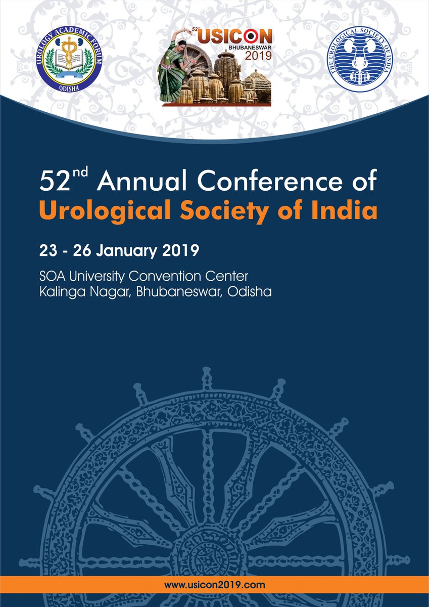 usicon2019's tweet photo. The Urological Society of India (USI), holds its annual conference from 23- 26 Jan, 2019 at Bhubaneshwar, Odisha. The annual conference will be attended by close to 2000 delegates. #usicon2019 https://t.co/dI4gwBhoaz