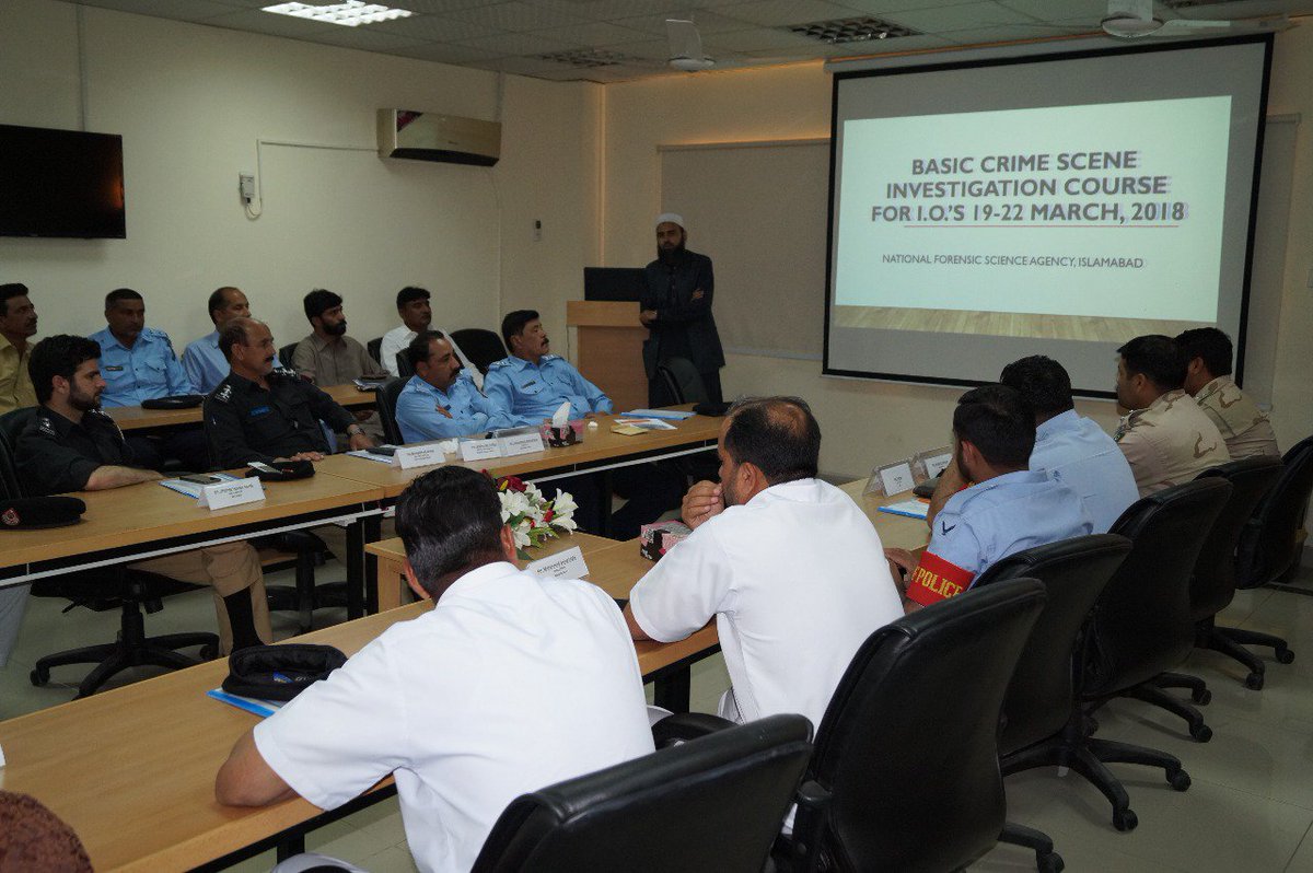 nfsapk's tweet photo. A few glimpses of the #successful week long Basic #Crime #Scene #training to Investigation #Officers.
#NFSA #Islamabad https://t.co/KpvRJ6ltDq