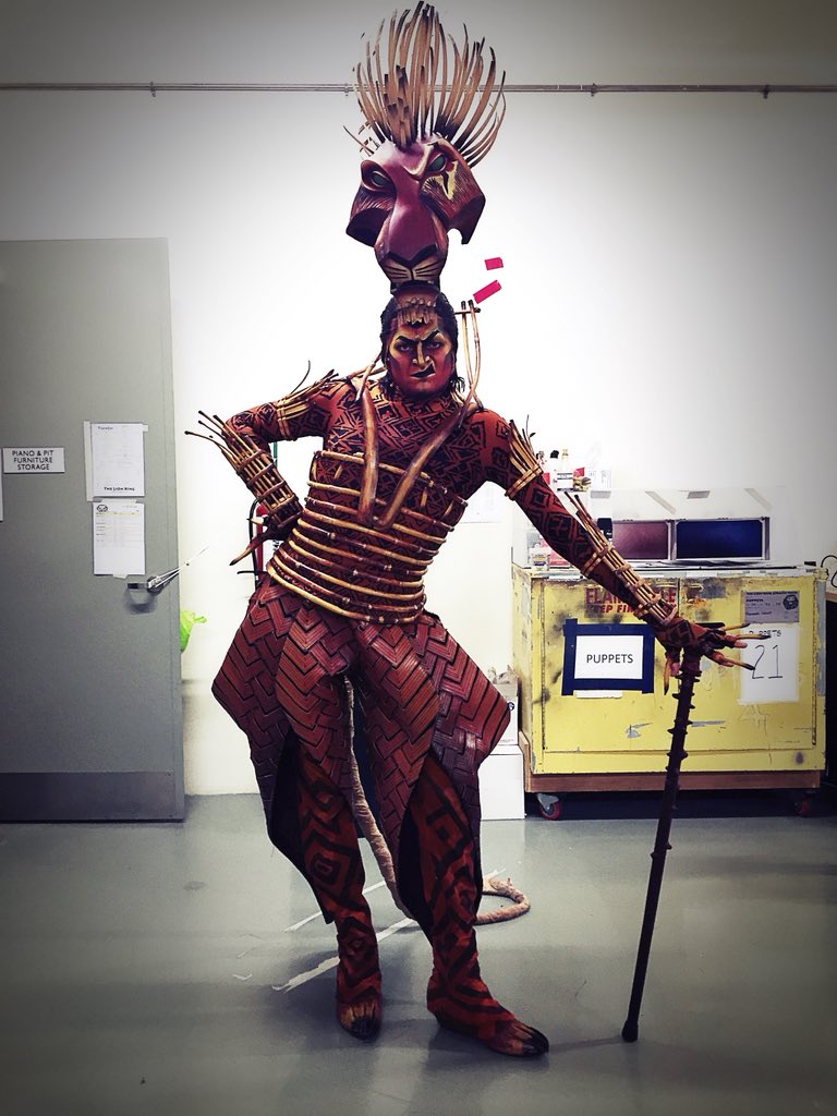 ALawrence1989's tweet photo. ITS OPENING NIGHT!!!! @TheLionKingPH #TheLionKingPH #LionKingInternational #excited #nervous #beprepared #scar #dreamrole #dreamjob https://t.co/NgulSO46sA