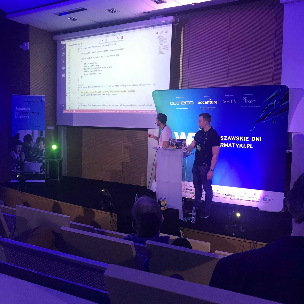 spetzu's tweet image. Wczorajszy wykład na WDI z @d_pawlukiewicz.
#distributednetcore