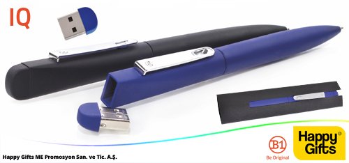 USB ve kalem birarada! B1 kalemlerinin en akıllı serisi IQ çok işlevselliği ile müşterilerinizin dikkatini çekecek! happygifts.com.tr/urun/12114/iq