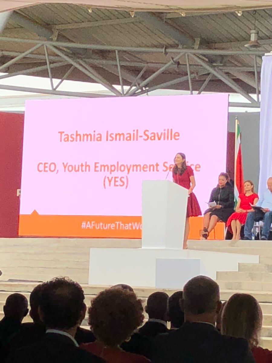 SiMODiSA_SA's tweet photo. #SiMODiSA MD, Matsi Modise, attended the official launch of the Youth Employment Service. The #YES initiative aims to see more than 1million young SAfricans being offered paid work experience over the next 3 years. https://t.co/6ra7Nk8iKU