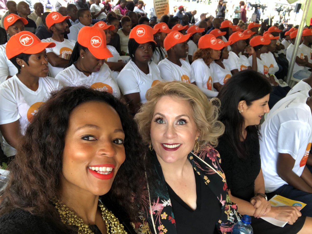 SiMODiSA_SA's tweet photo. #SiMODiSA MD, Matsi Modise, attended the official launch of the Youth Employment Service. The #YES initiative aims to see more than 1million young SAfricans being offered paid work experience over the next 3 years. https://t.co/6ra7Nk8iKU