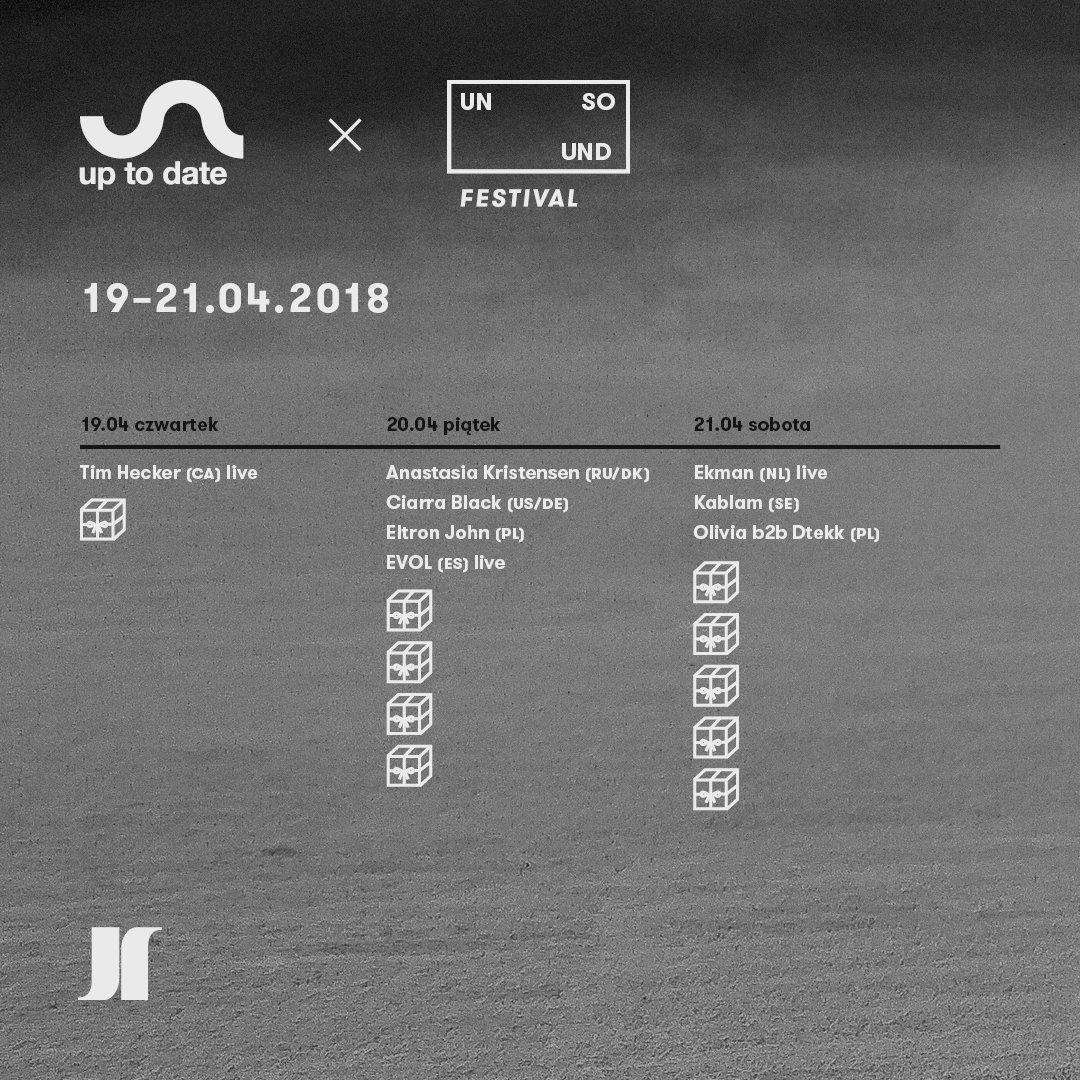 We're happy to announce the first names for our Warsaw event with Up to Date Festival: <a href="/tim_hecker/">Tim Hecker</a>, <a href="/anakristensen/">Anastasia Kristensen</a>, <a href="/ciarra_black/">Ciarra Black</a>, Eltron John, <a href="/_roc/">Roc</a>, Ekman, @kablam_, <a href="/olivia_radar/">Olivia</a> b2b Dtekk. Tickets go on sale tomorrow!