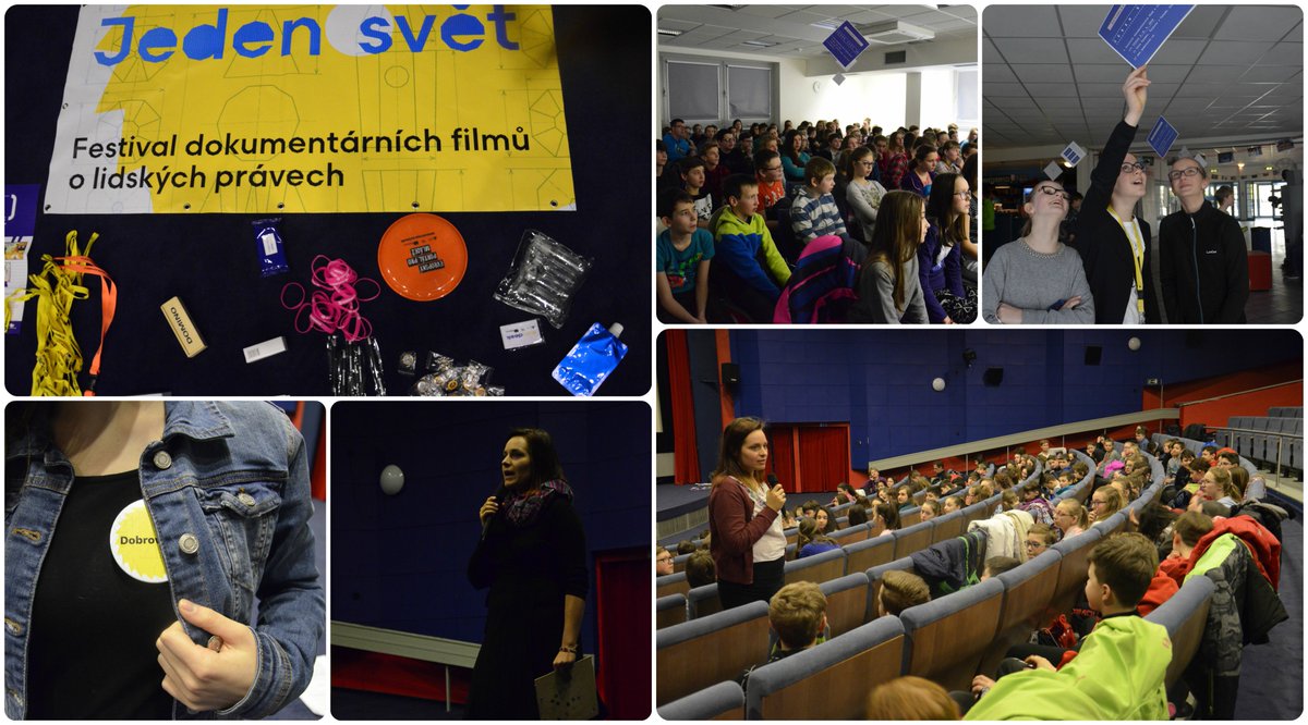 Celý týden probíhá Jeden svět na školách!!! K tomu nás příští týden čekají projekce pro veřejnost. Jeden svět 2018 je tak v plném produ! #knihovnatrinec #kinokosmos #jedensvet #jedensvet2018 #lidskaprava #aktualizacesystemu https://t.co/vosKXWEp3w