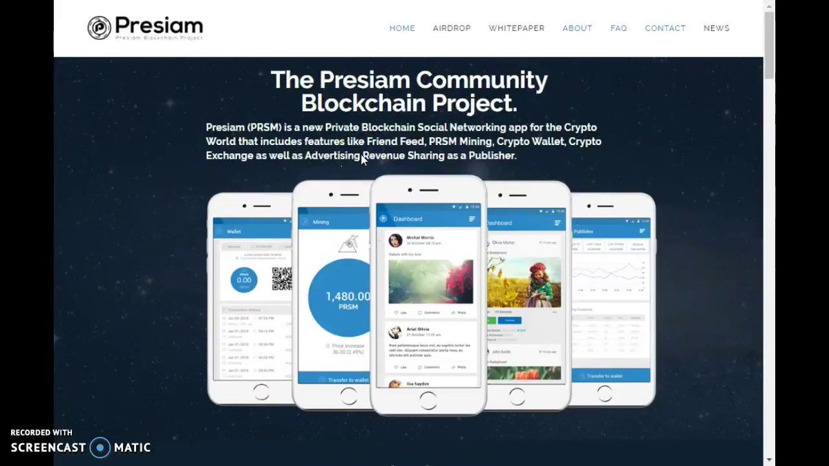Exclu_Airdrops's tweet photo. Presiam Airdrop⭐⭐⭐⭐
-  Aims to be a facebook killer, nuff said.😉😉

Est. value: ~$67 !! ���💵
🕒: 6 mins

1. Follow the instructions listed here: https://t.co/IRlWUoS7gV

#airdropalert #bitcoin #airdrop #free #giveaway #Presiam https://t.co/KbIsHZvYsV
