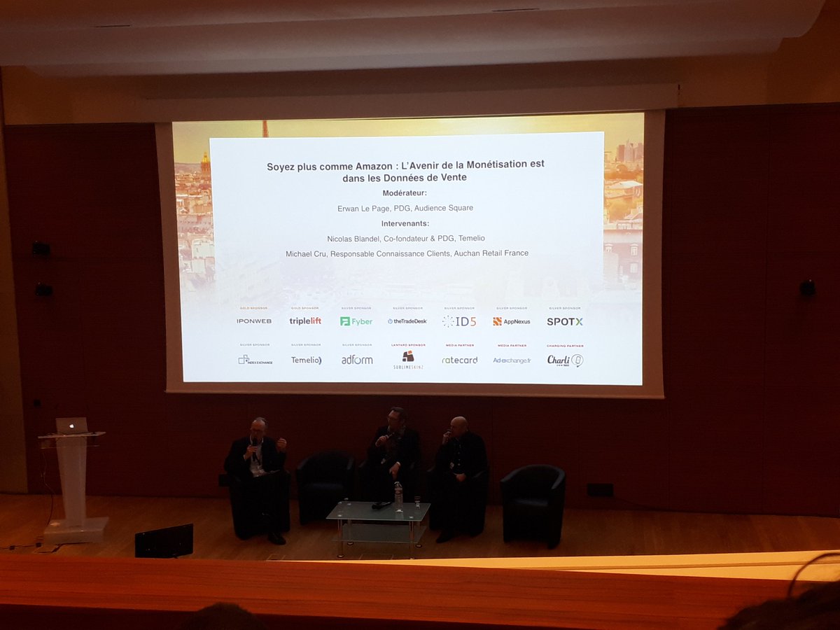 temelio's tweet photo. Temelio et Auchan Retail à l'#ATSP18 pour parler de data retail #datashopper https://t.co/aSBwhBj2ig