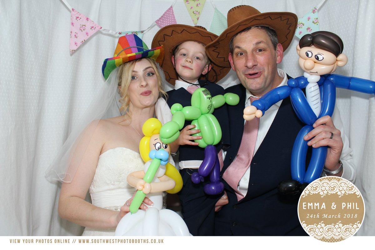 Congratulations to Emma &amp; Phil on your special day at <a href="/LordHaldonHotel/">Lord Haldon Hotel</a>! You can view all the photos at facebook.com/pg/southwestph… #photobooth #wedding #exeter #devon