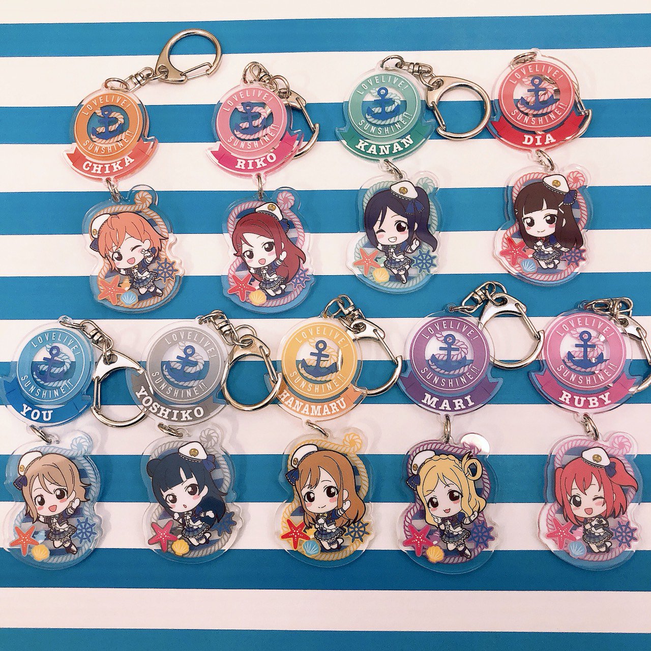 ブシロードクリエイティブ公式 新発売 大人気スマホゲーム ラブライブ スクールアイドルフェスティバル より Aqoursの デフォルメイラストがかわいい ラブライブ サンシャイン ゆらゆらストラップvol 1 が30日 金 発売になります ゆらゆら