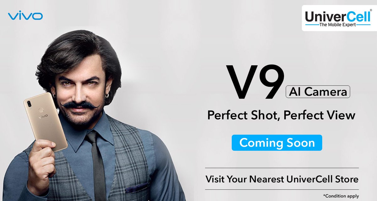 More range, more depth with Full View Display
The Vivo V9. Coming Soon 
#MadeForMore #PerfectshotPerfectView #UniverCell #vivov9