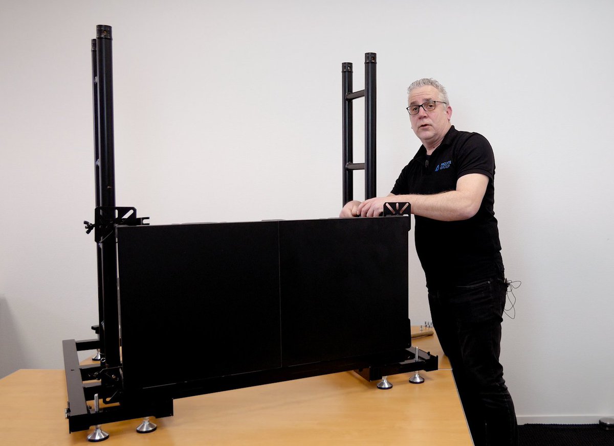 Prolyte's tweet photo. Supporting your #LEDsystems in a safe way: Prolyte introduces the innovative
Universal LED Stack System at the @pls_frankfurt
https://t.co/VN6eV7Gjrg https://t.co/ifiSnpiwkb