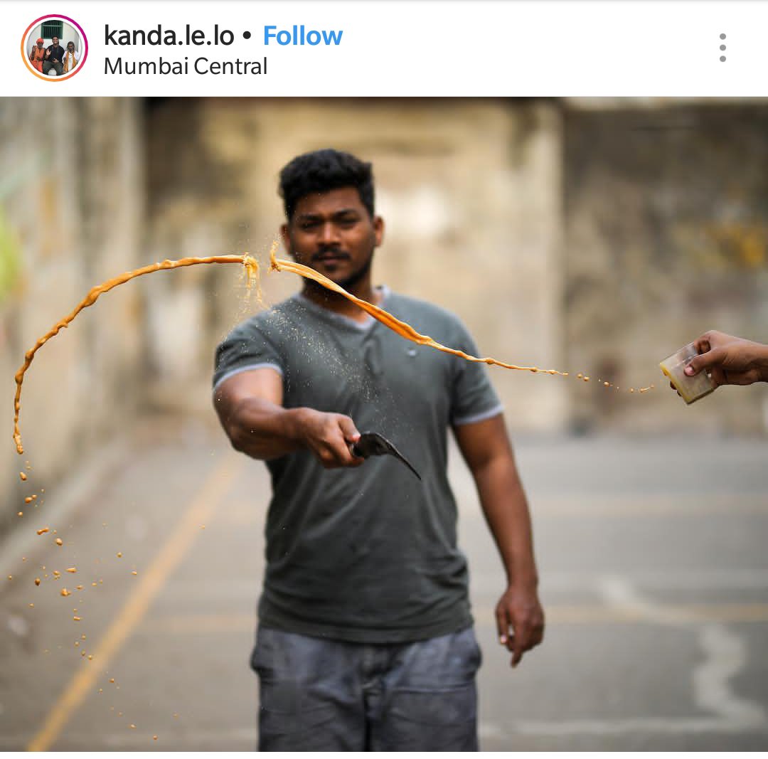 Cutting Chai. Truly Superb Shot.