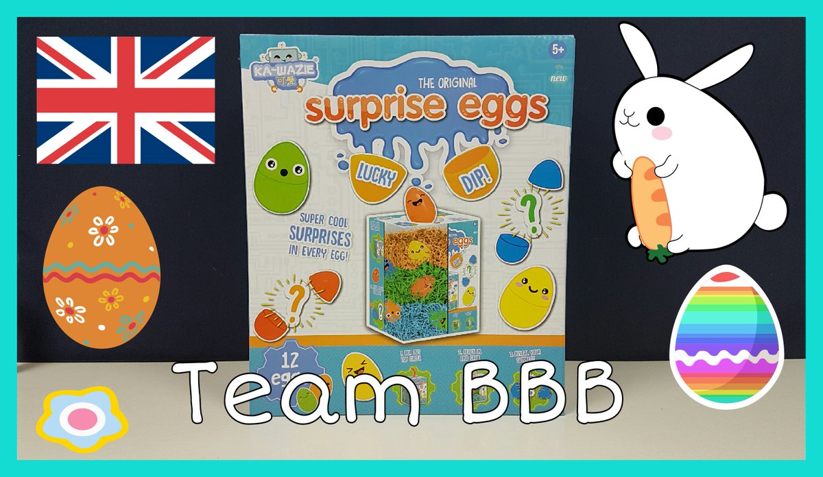 TeamBBB123's tweet photo. KA-WAZIE Surprise Eggs! :D We open the whole box!
https://t.co/ZfTNaJyvt3
#Kawazie #OriginalSurpriseEggs #Easter #EasterWeekend #SmallYouTubeArmy #Surpriseegg #toyegg #luckydip #Toys
@EntertainerToys @YouTuberGainz @YTCreators @SmallYoutube @TheYTForum https://t.co/I6n1qhOF6t