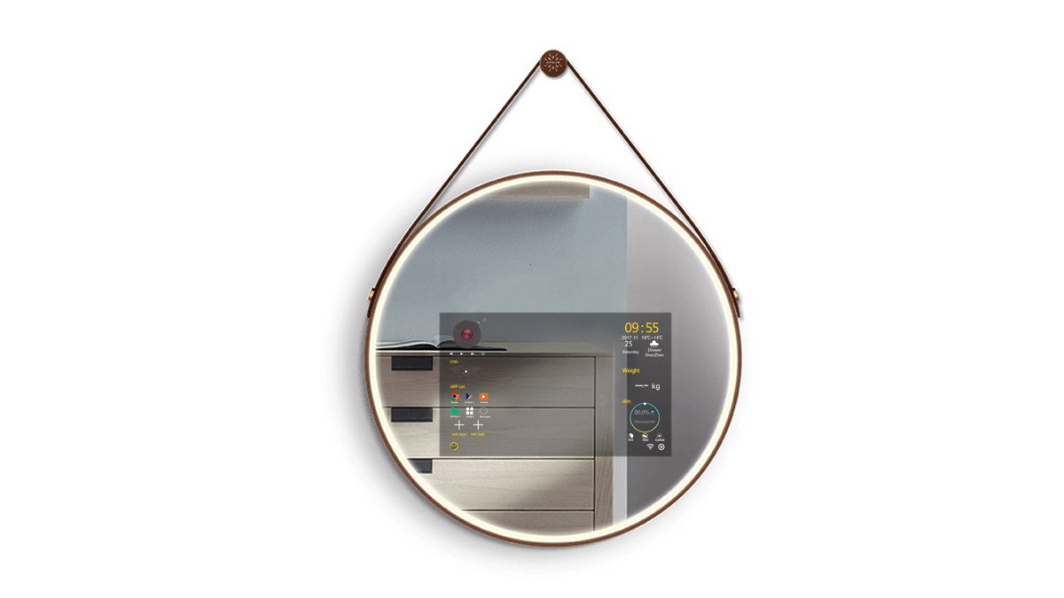 OnlyLiu1's tweet image. round smart mirror