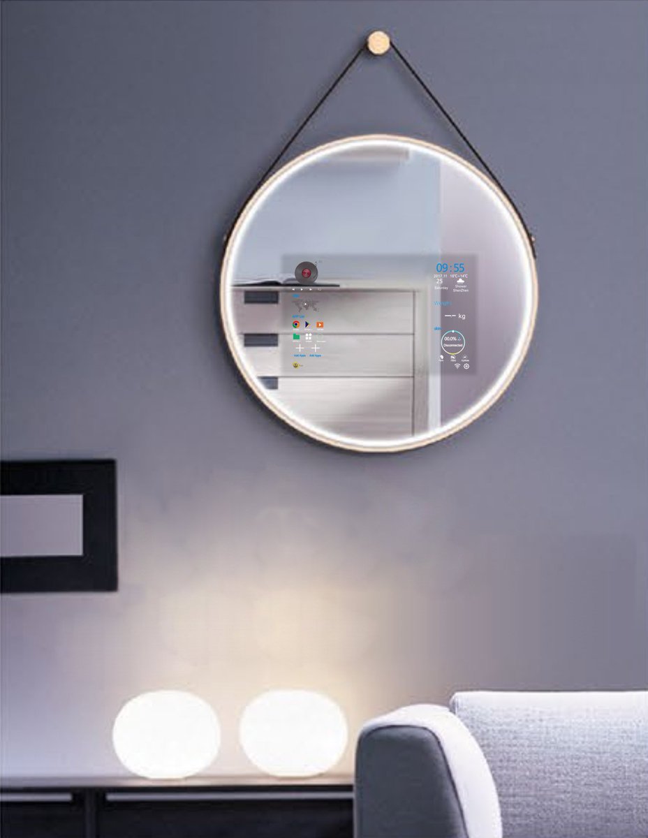 OnlyLiu1's tweet image. round smart mirror