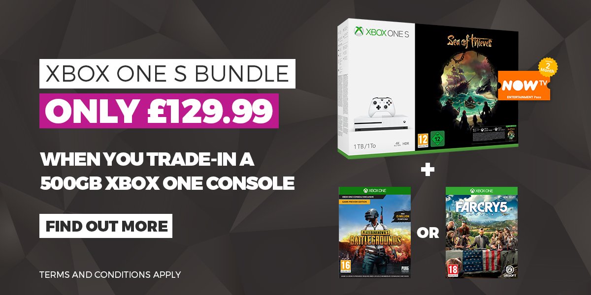 GAMEHaywards's tweet photo. Morning. This Easter weekend #GameHaywardsHeath has a very cool offer for owners of the original Xbox One model. Check out the image below for the details and don't miss out as stock is limited. Offer runs from 28/03/2018 to 03/04/2018. https://t.co/iJtJhsLW1E