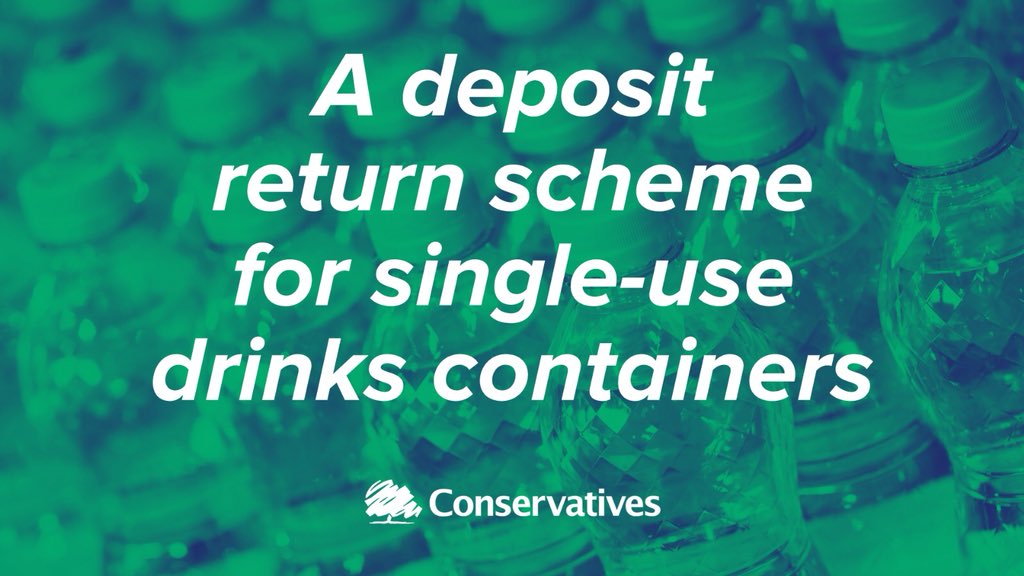 cj_dinenage's tweet photo. Today @michaelgove confirmed a #DepositReturnScheme will be introduced later this year, to increase recycling rates &amp; tackle the waste polluting our land &amp; seas. Making all our #GiveUpPlasticForLent efforts worthwhile! https://t.co/QbyiCTd2dg