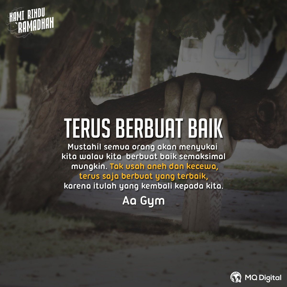 aagym's tweet photo. Terus saja berbuat baik Lillahitaala 

*** https://t.co/V1LPRKR8tb