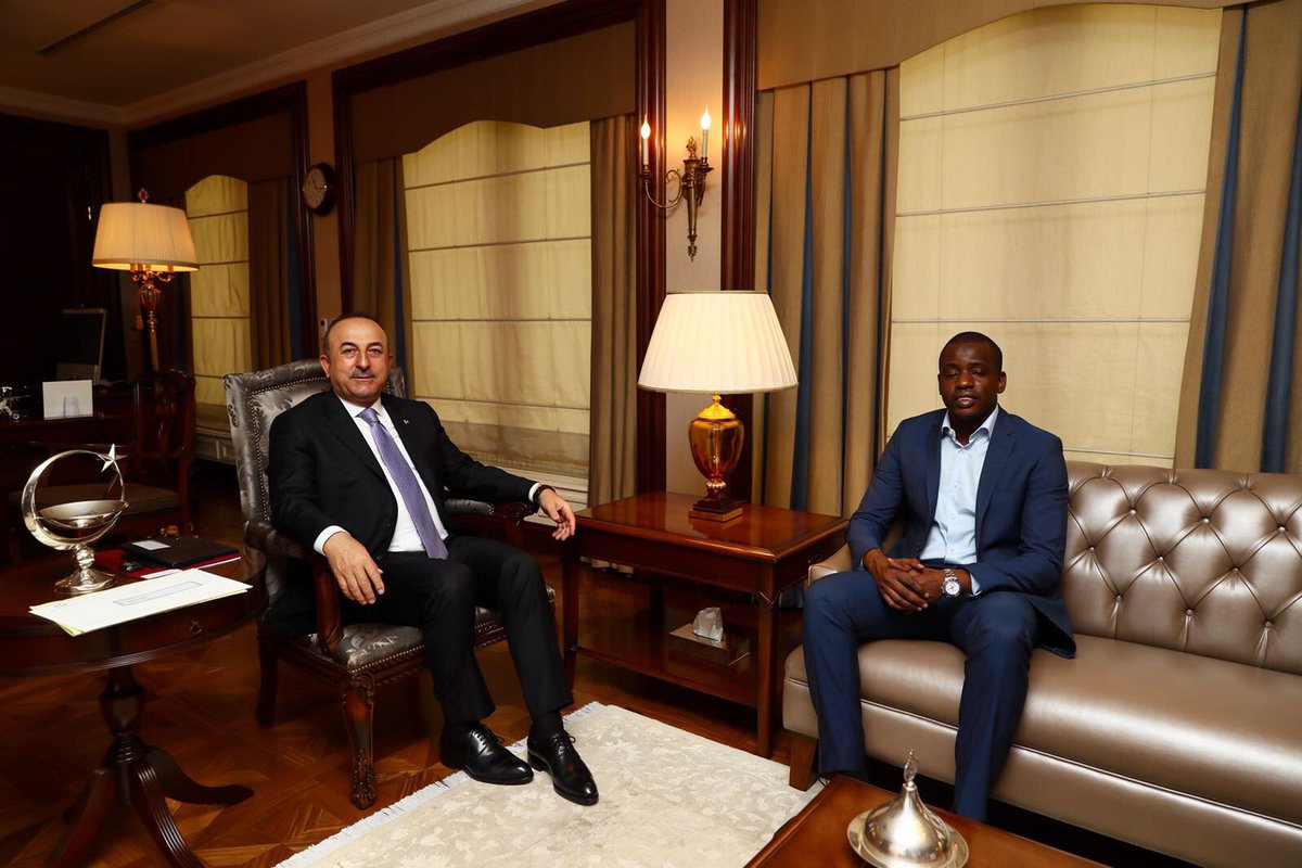 At our meeting with Ambassador Mamadu Sano, Special Representative of the President, we talked about areas of cooperation between #Turkey - #GuineaBissau. #Turkey will open an Embassy in Bissau in near future.