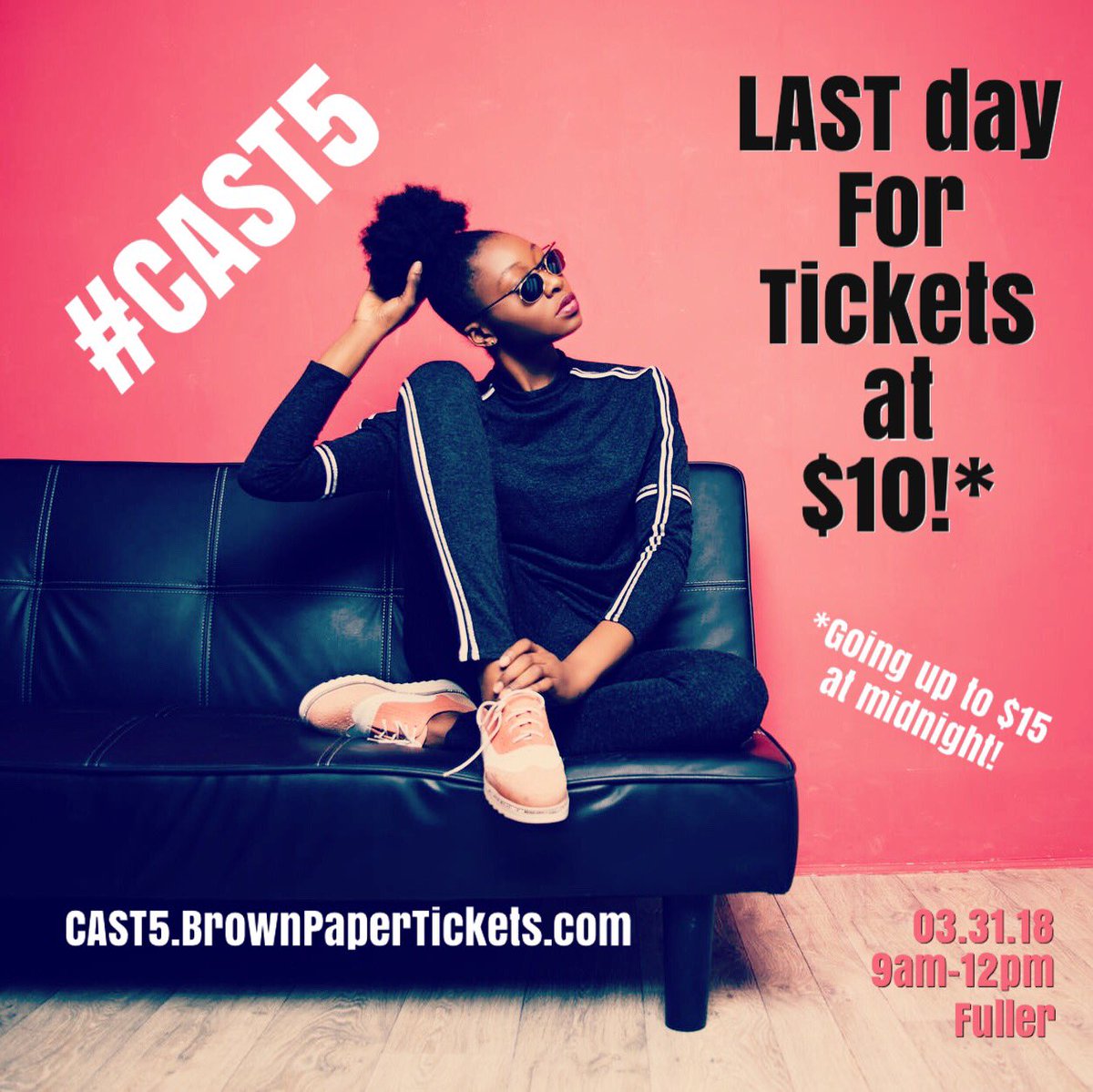 CASTogether's tweet photo. Wednesday is the last day to get $10 tickets! At midnight they go up to $15...
https://t.co/Zy1C8cAMjN
#CAST5 #Breaking #Saturday #FullerTheologicalSeminary https://t.co/0PG6t8q40g