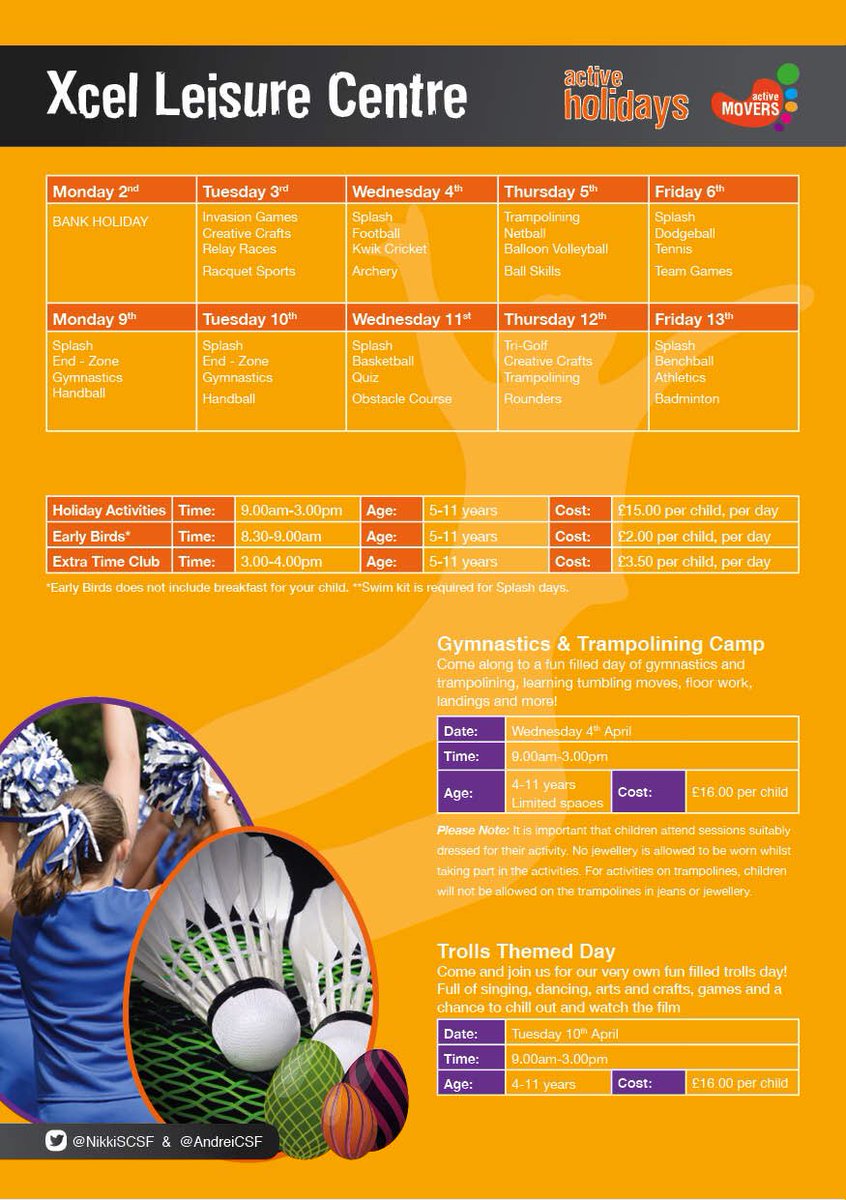 NikkiSCSF's tweet photo. EASTER OFFER!🐥🥚 Book onto any of our holiday activities and receive the day for just £10! Limited spaces available!🐥 @COVSF https://t.co/Q5XfxmKo0u