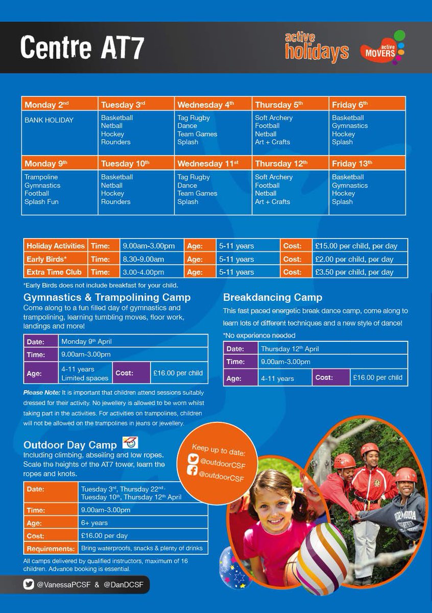 NikkiSCSF's tweet photo. EASTER OFFER!🐥🥚 Book onto any of our holiday activities and receive the day for just £10! Limited spaces available!🐥 @COVSF https://t.co/Q5XfxmKo0u