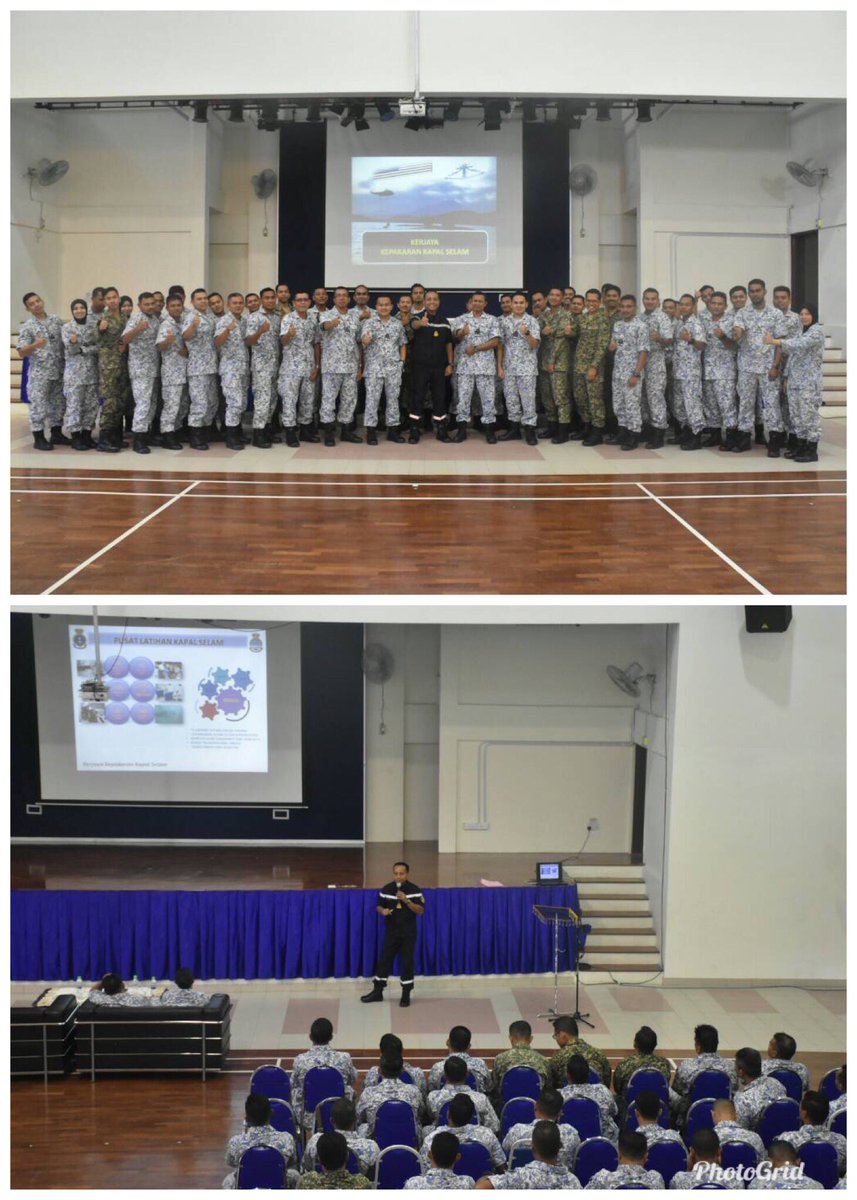 rmnscckl's tweet photo. Giliran Warga MWL3 mendengar pencerahan dari PS Operasi Kapal Selam MkTL berkenaan peluang kerjaya kepakaran kapal selam. #roadshowstc
@RMN_Subs 
@tldm_rasmi 
@razibwood 
@CarlShahrul 
@mwl3_tldm https://t.co/1Uq8eUq4Hu