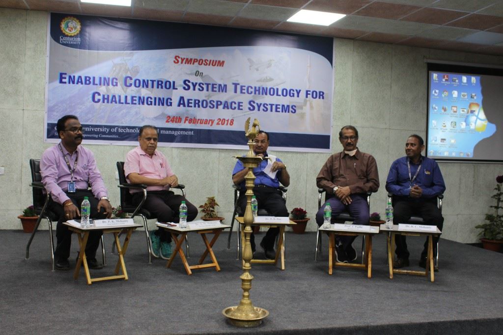 CUTMIndia's tweet photo. #CenturionUniversity organized a one-day Symposium on #24thFeb2018. All the participants & the eminent scientists from #ISRO,#INAE,#NAL,#IISc.,#USA,#UK came together to have a common understanding on "Flight control and Aerospace Systems". A total of 105 participants attended it. https://t.co/VOeS7IXWXj