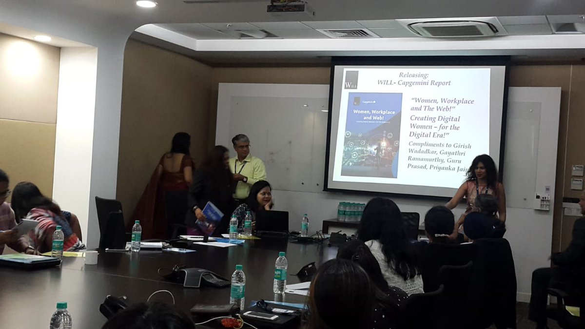 CapgeminiIndia's tweet photo. Presentation and release of WILL-Capgemini Report on “Women, Workplace &amp; The Web!” #GenderDiversity https://t.co/7fgATljIE5