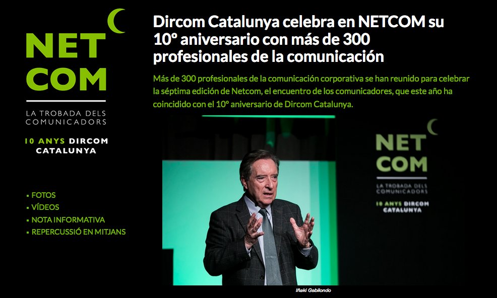 Dircomcat's tweet photo. Como cada año hemos creado una sección especial sobre #Netcom2018 en nuestra web donde encontraréis la nota informativa del acto y su repercusión en medios, así como las mejores fotos y el vídeo resumen de una velada inolvidable. 👉👉 https://t.co/Y8FmUxp4P5 https://t.co/OWY8zrbEK7