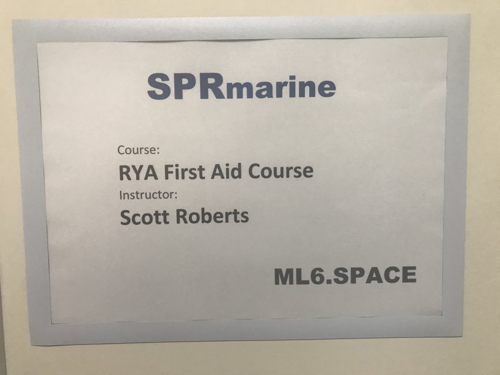 FirstAidatSea's tweet image. RYA First Aid Course - spaces left Friday 30th March - Airdrie @RYAScotland - with members of @CCCBARDOWIE - #savealife #ryatraining #FirstAid