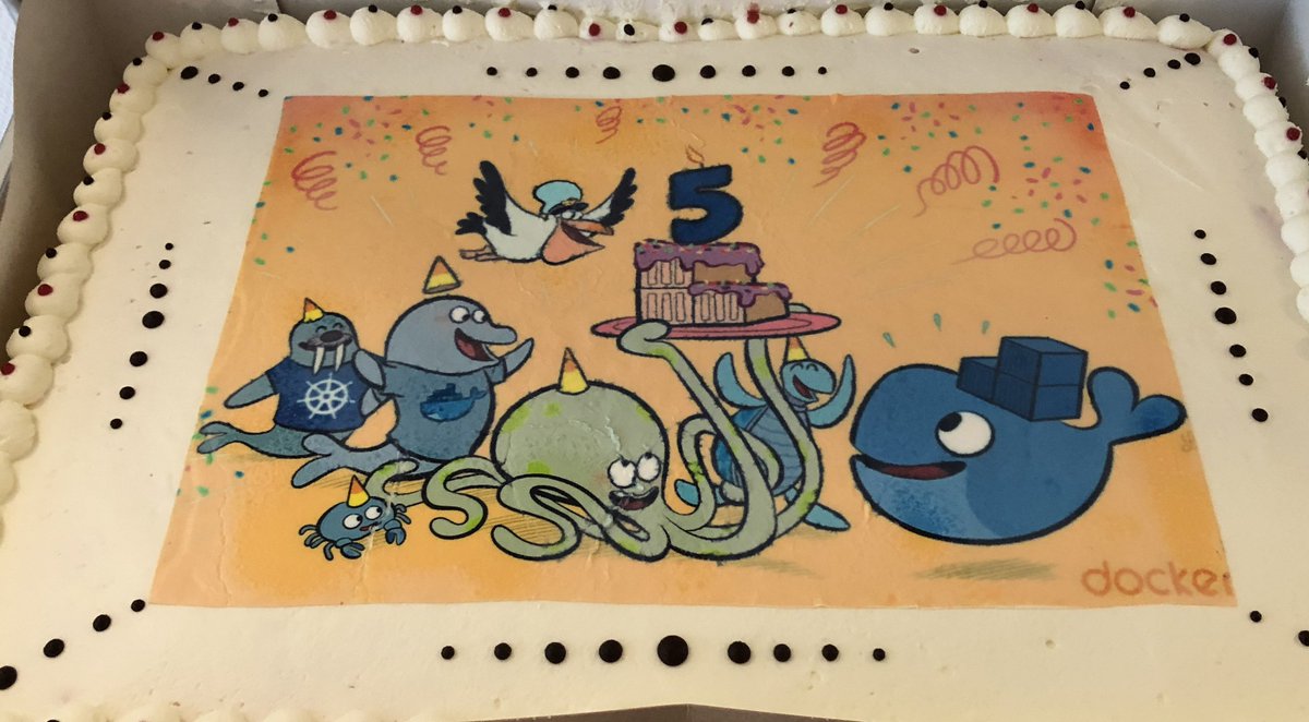 novatecgmbh's tweet photo. Wir feierten letzten Donnerstag ausgelassen den 5. #Docker Geburtstag in #Stuttgart 🙂 #dockerbday #dockerbirthday #docker #dockerusergroup #teamnovatec - https://t.co/pcDiqsTzMg https://t.co/o9QCxHk8X9