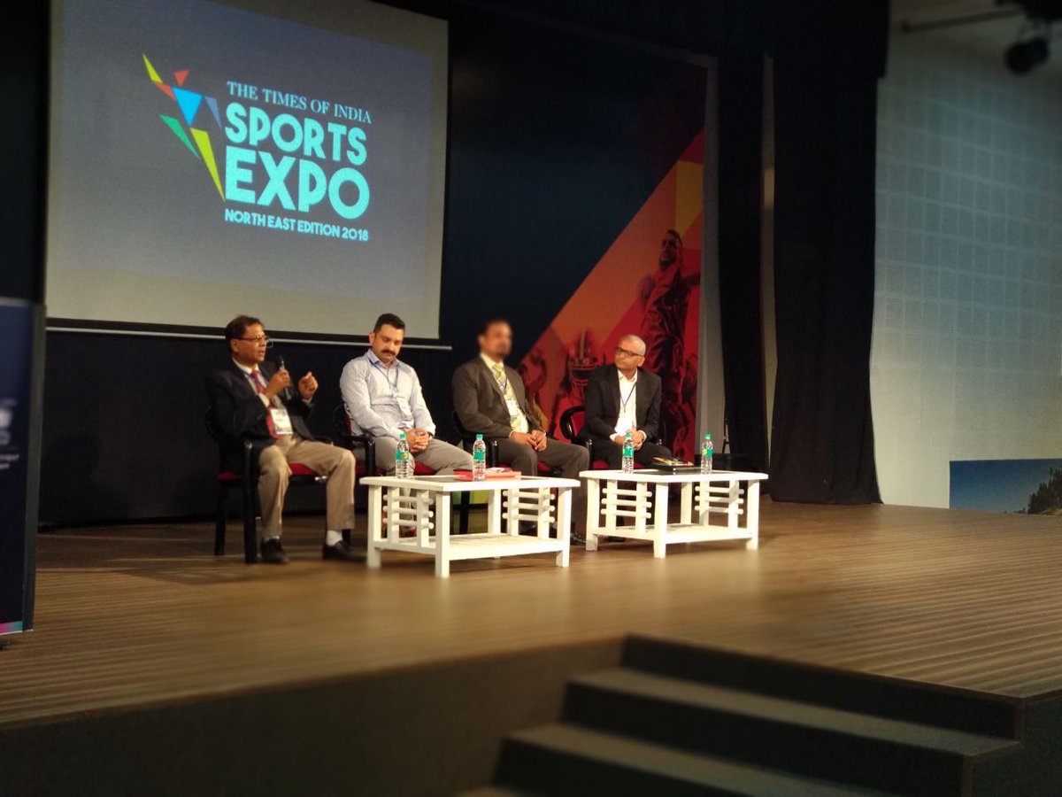 TOISportsShow's tweet photo. First-panel discussion on How CSR can elevate India's Sports ecosystem at @timesofindia #Sportsexpone #TOIGSBS https://t.co/7ZHzM23jht
