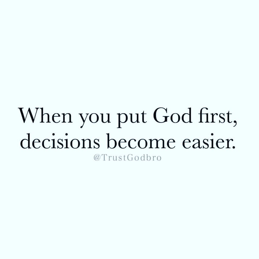 MiamiSpringsSDA's tweet image. #puthimfirst #easier #decisions #pray #priority #godfirst