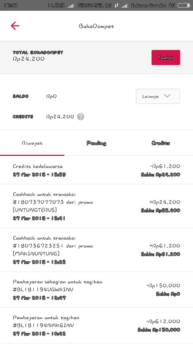 Kevinim19395768's tweet photo. @BukaBantuan yth cs BL saya mau menanyakan prihal dana cashback saya dr promo MAKINUNTUNG, saya sudah dapat dana cashback nya tetapi kenapa dihari itu juga kadarluwarsa?  Bukan nya 7hari baru kadarluwarsa nya?  No. Transaksi 180736723251 mohon segera dicek https://t.co/FiARfUiZo7