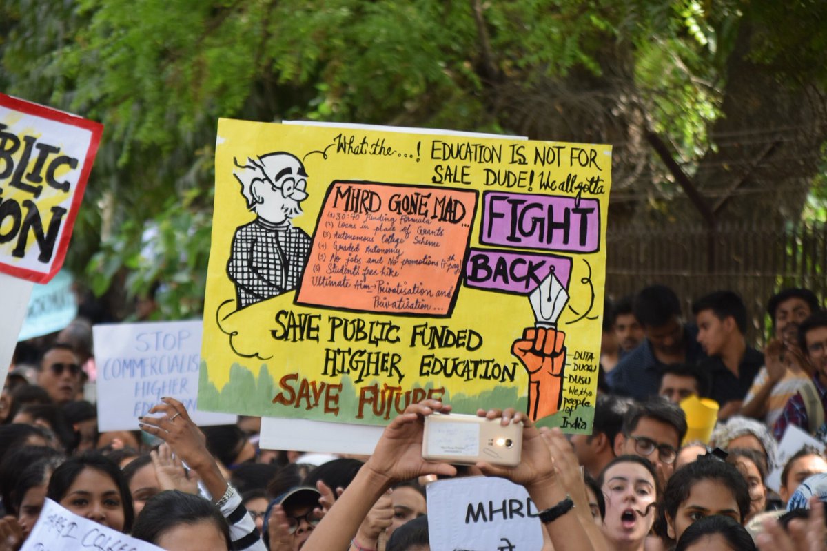 rajeshmahapatra's tweet photo. Most of the students who joined the #March4Education in Delhi, demanding affordable education, will be voting for the first time in 2019. If their anger is a reflection of the mood of first-time voters nationally, it clearly doesn’t bode well for the current regime. https://t.co/k44CCqvPj8