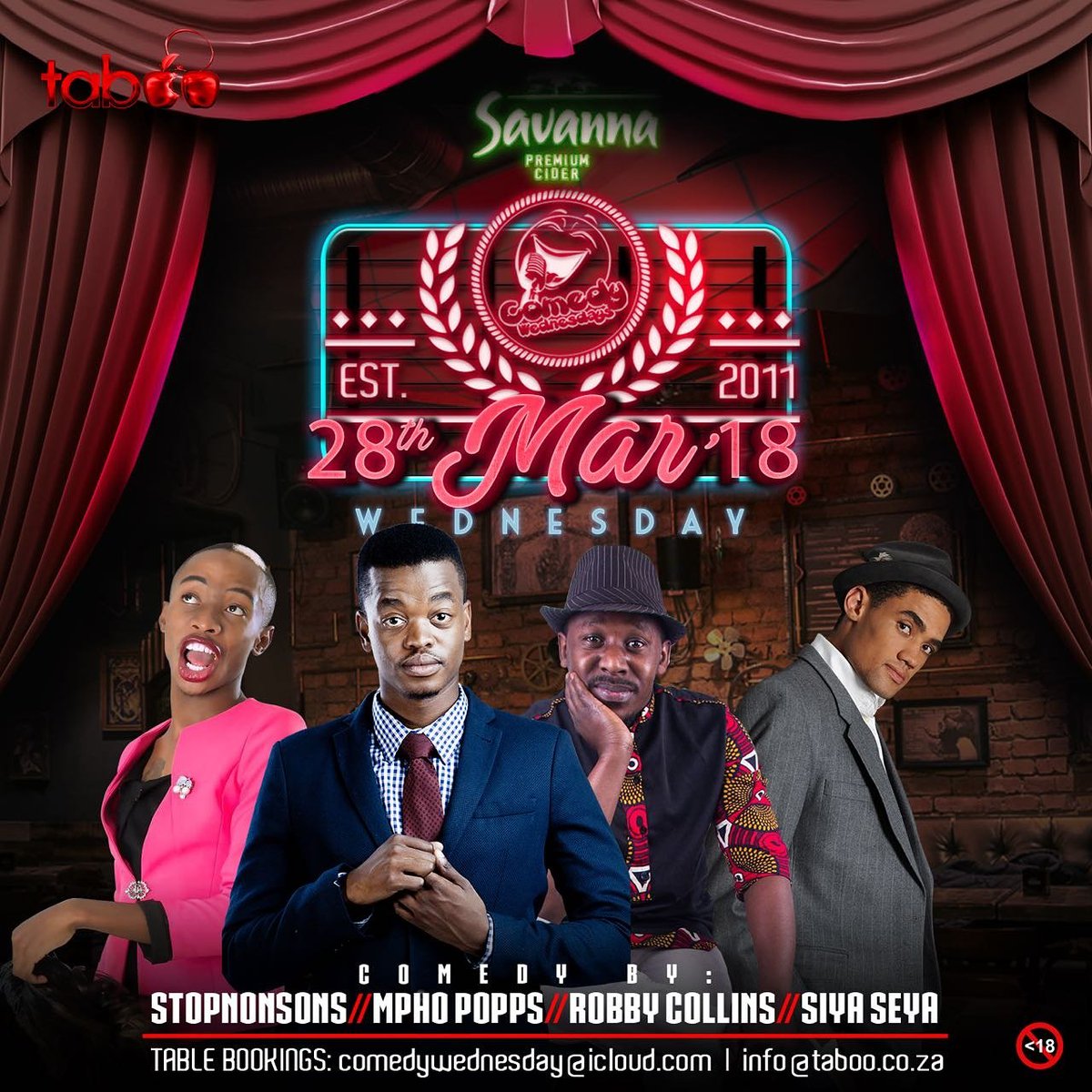 siyaseyacomedy's tweet photo. Catch me at Taboo tonight #SuperSeyan is #HiredToKill https://t.co/PhVNE6g8Yh