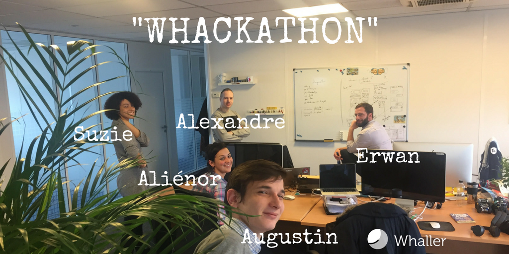 whaller_fr's tweet photo. Petite indiscrétion pendant les premières heures du #whackathon. (et poke @Alexpinsard en plein atelier puériculture au même moment : ) 👶🏼🍼 https://t.co/uRlcZcjNsp
